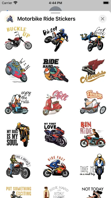 Motorbike Ride Stickers应用截图
