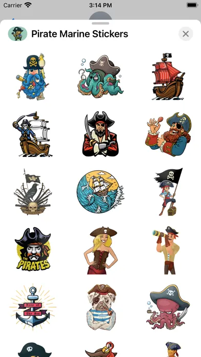 صور Pirate Marine Stickers