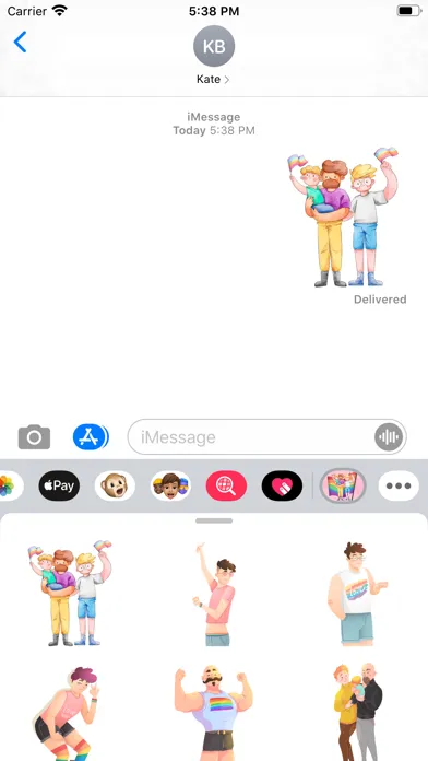Pride Month Couple Stickers Screenshots
