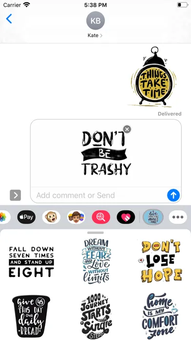 Quotes Wins Stickers Ekran Görüntüleri