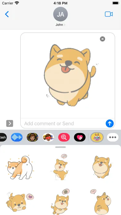 Shiba Inu Stickers سکرین شاٹس