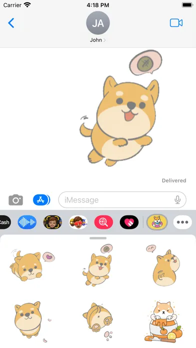 Shiba Inu Stickers سکرین شاٹس