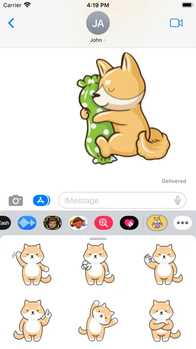 Shiba Inu Stickers سکرین شاٹس