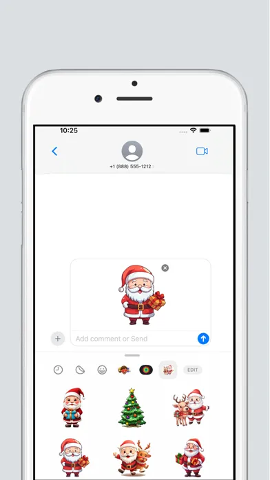 Capturas de tela do The Santa Claus Stickers