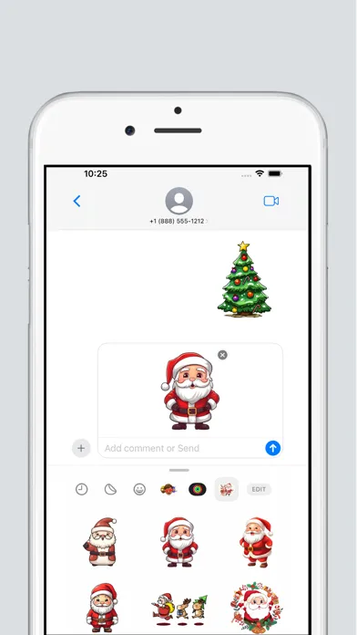 Capturas de tela do The Santa Claus Stickers