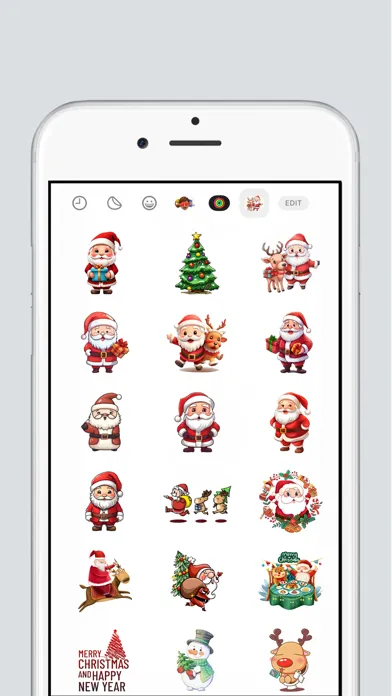 Capturas de tela do The Santa Claus Stickers