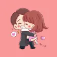 Young Couple Stickers