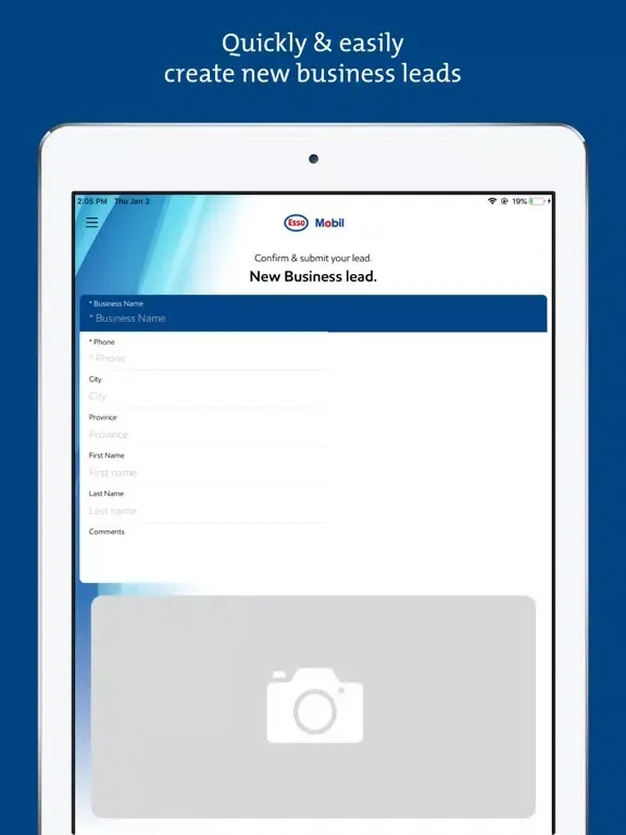 Capturas de pantalla de FleetLeads Esso Mobil iPad 