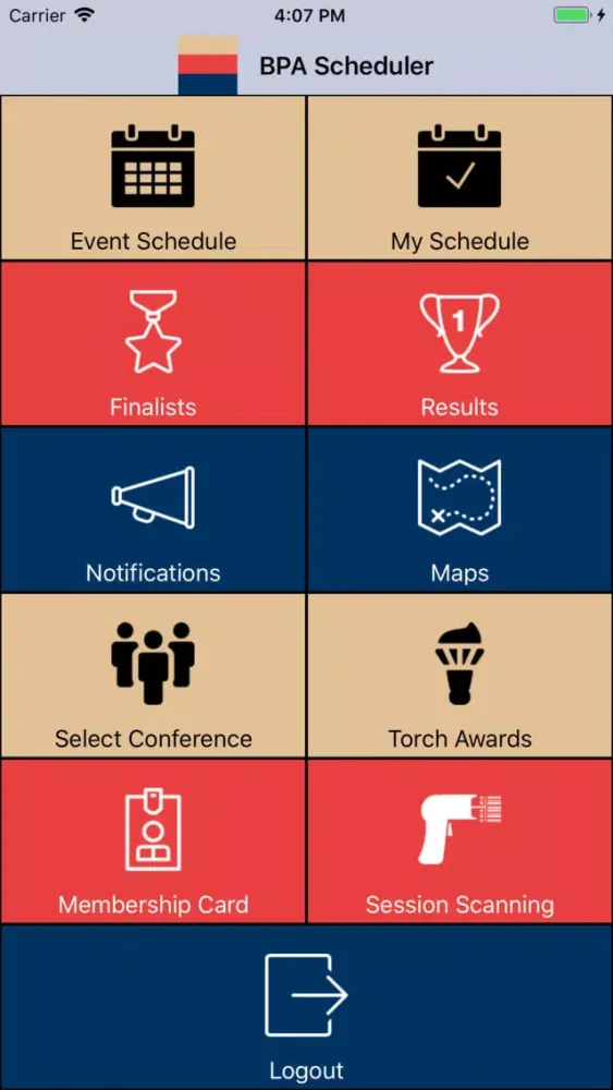 Zrzuty ekranu BPA Schedule