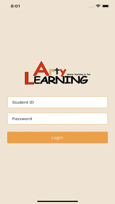 Tangkapan skrin Arty Learning Parents Portal
