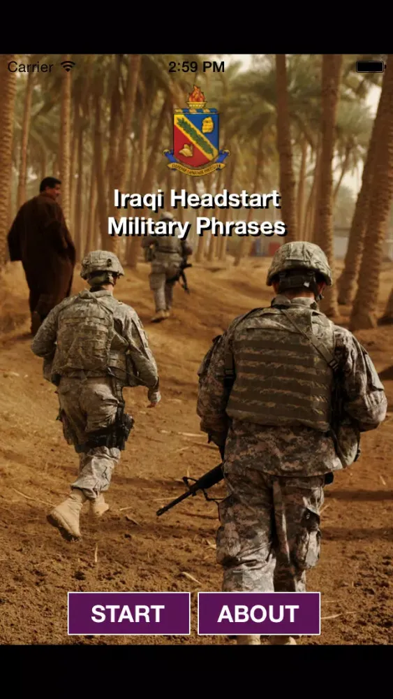 Capturas de tela do Headstart2 Iraqi Military Phrases