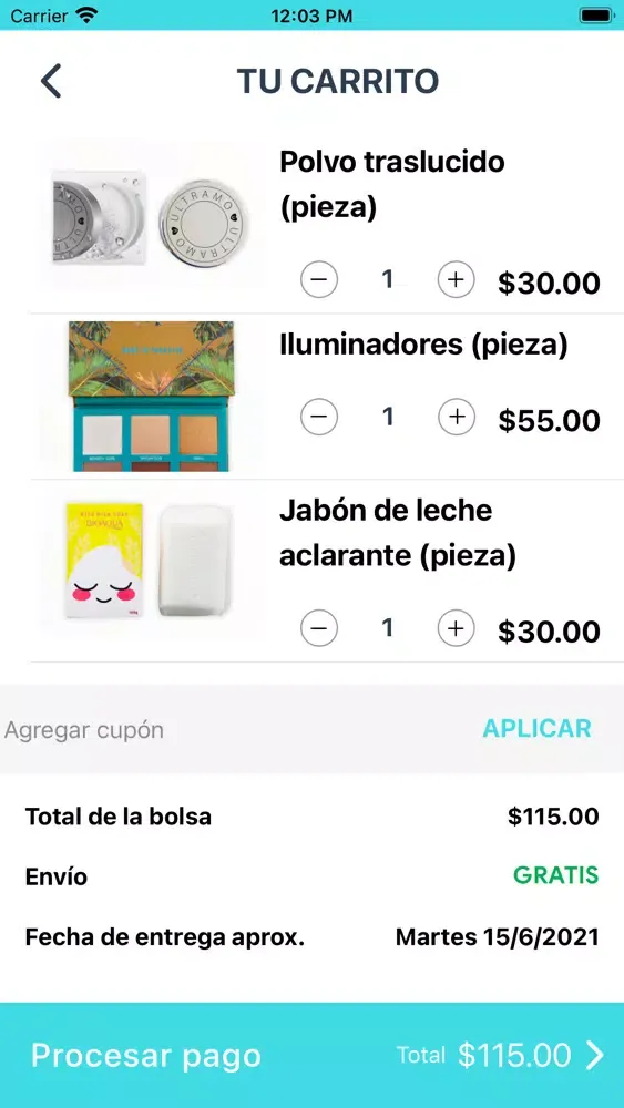 D'lirio Cosméticos Ekran Görüntüleri
