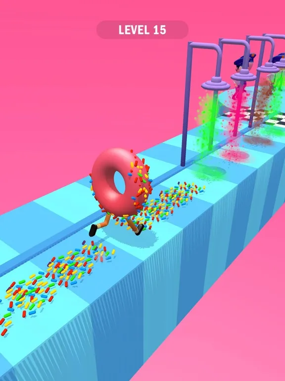 Tangkapan layar Donut Runner 3D iPad 