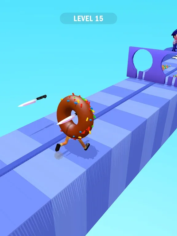 Tangkapan layar Donut Runner 3D iPad 