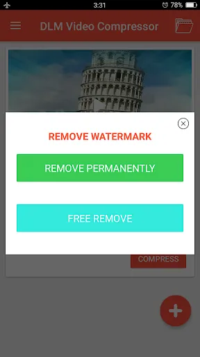 Tangkapan skrin DLM Video Compressor