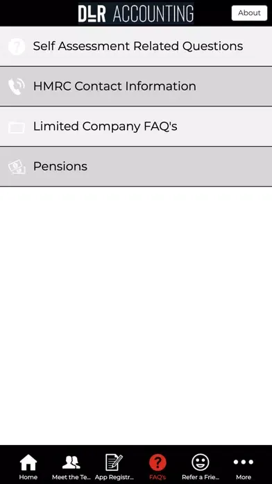 Ảnh chụp màn hình của DLR Accounting