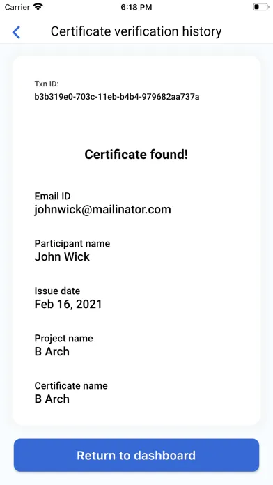 DL Certify™ স্ক্রিনশট