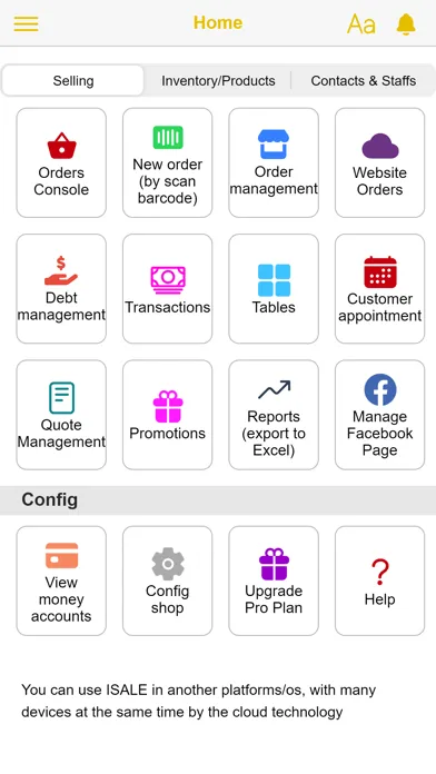 ISale - Sales Management - POS Screenshots