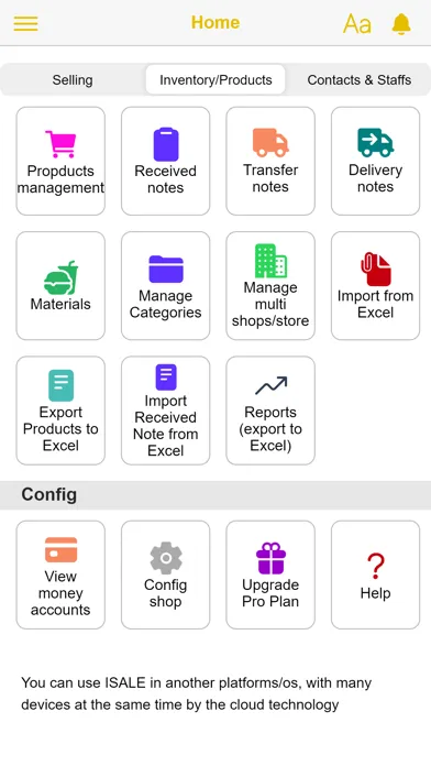 ISale - Sales Management - POS Screenshots