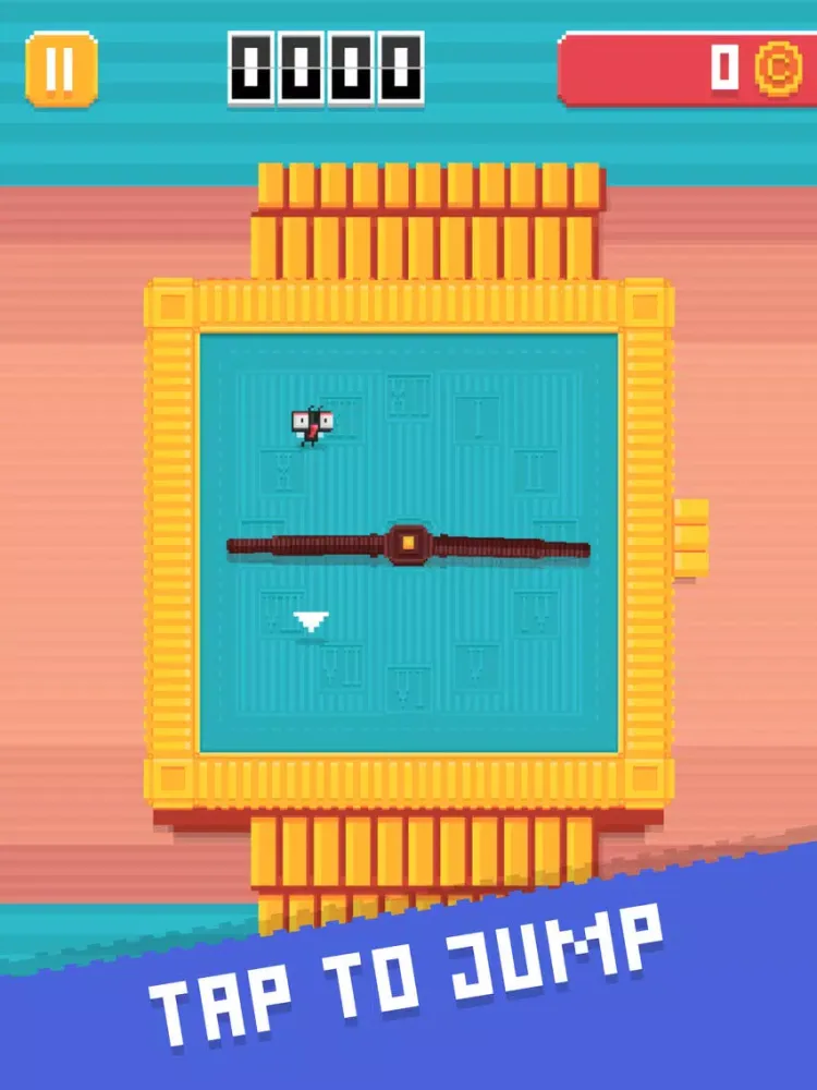 Tangkapan skrin Fly O'Clock - Endless Jumper Survival iPad 
