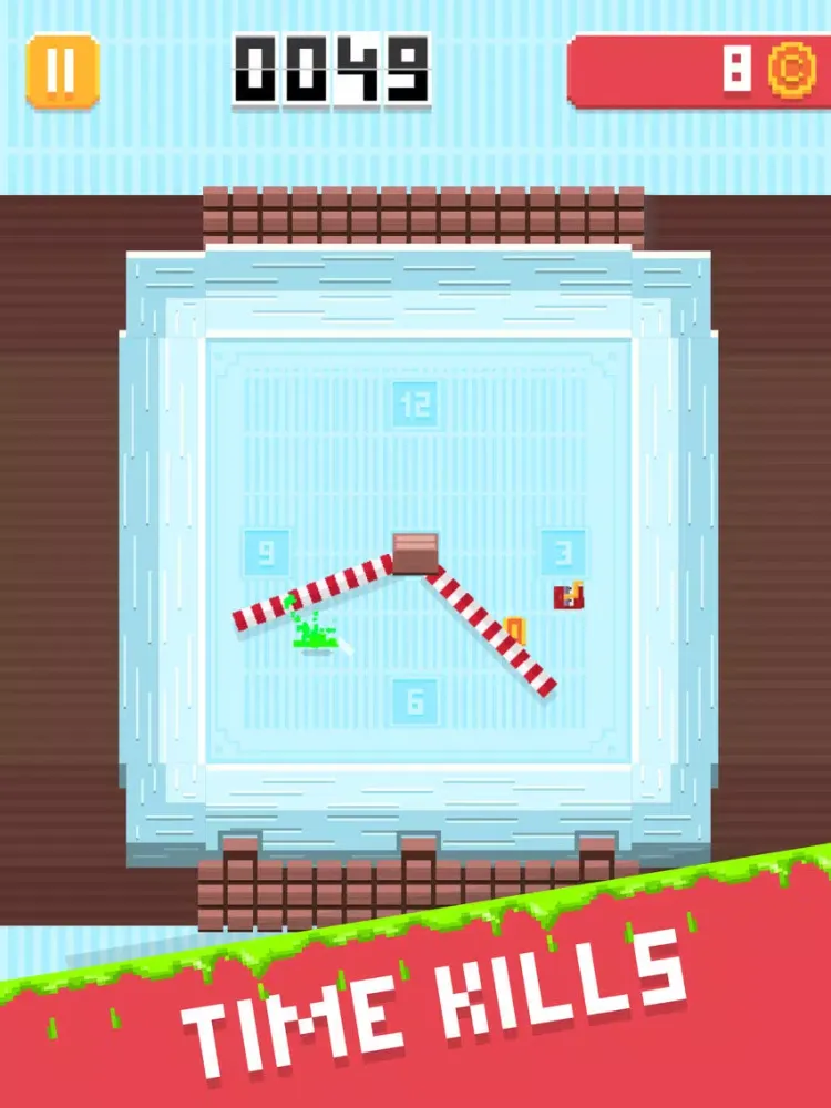 Tangkapan skrin Fly O'Clock - Endless Jumper Survival iPad 