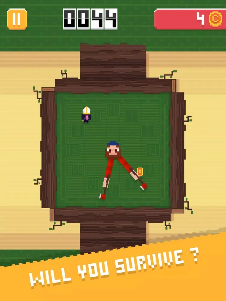 Tangkapan skrin Fly O'Clock - Endless Jumper Survival iPad 