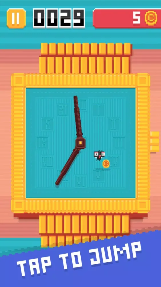 Tangkapan skrin Fly O'Clock - Endless Jumper Survival