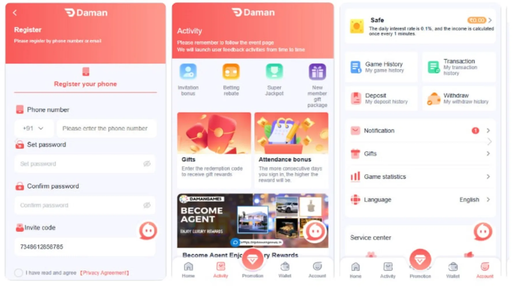 Daman Lottery Screenshots