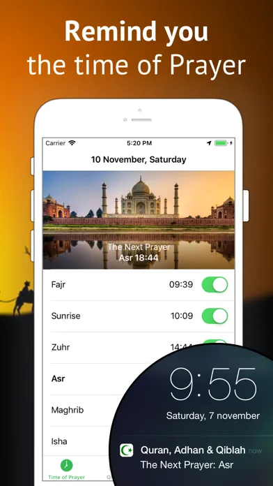 Tangkapan layar Quran in English and Arabic