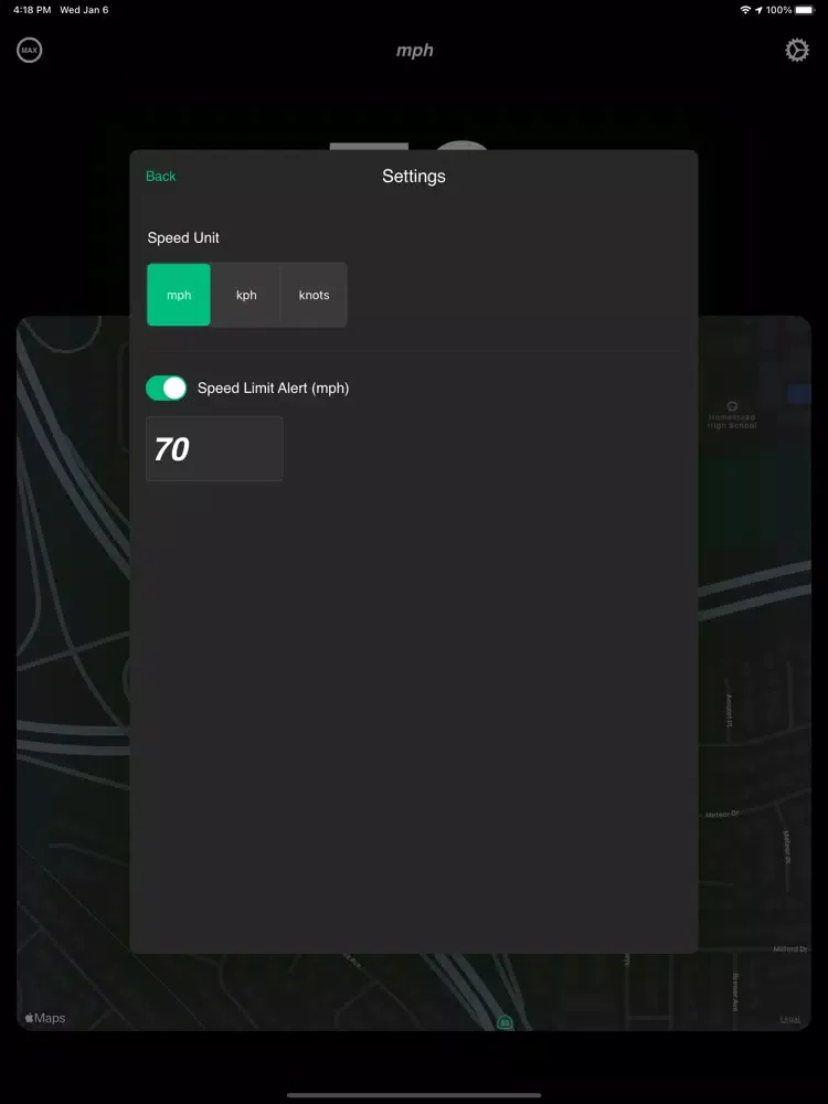 Скриншоты GPS Speedometer - Digital iPad 