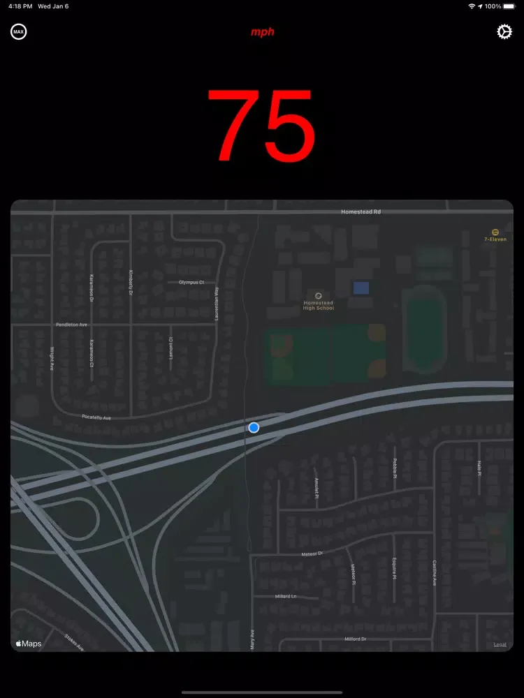 Скриншоты GPS Speedometer - Digital iPad 