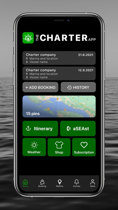 Ảnh chụp màn hình của The Charter App