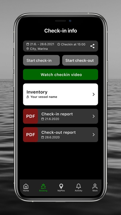 Ảnh chụp màn hình của The Charter App