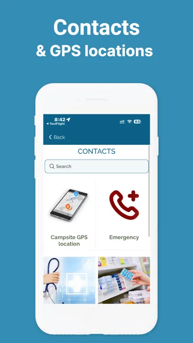 Zrzuty ekranu Camp Info App