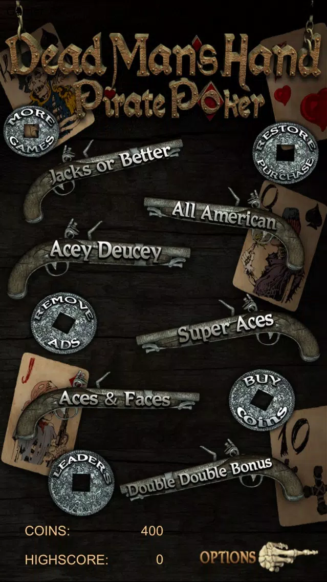 Captures d'écran de Dead Man's Hand Pirate Poker - Feel Super Jackpot Party and Win Big Prizes
