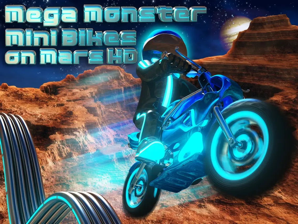 Captures d'écran de Monster Pocket Bikes – Free Race on Mars iPad 