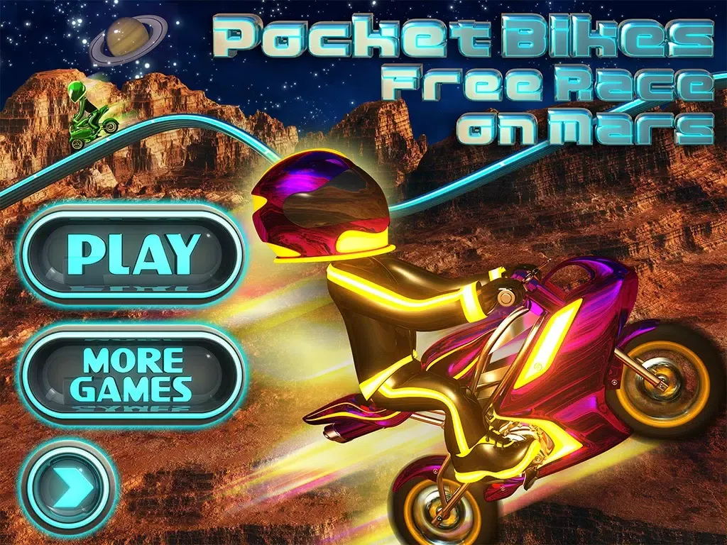 Captures d'écran de Monster Pocket Bikes – Free Race on Mars iPad 