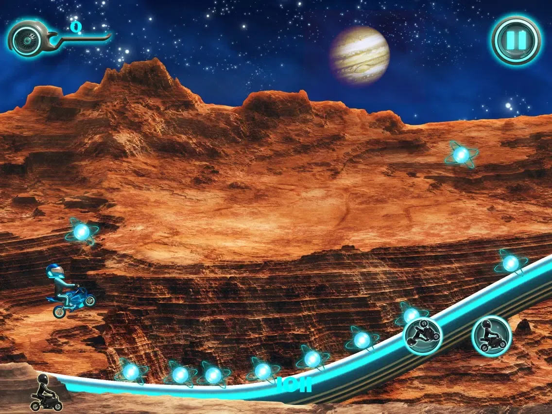 Captures d'écran de Monster Pocket Bikes – Free Race on Mars iPad 