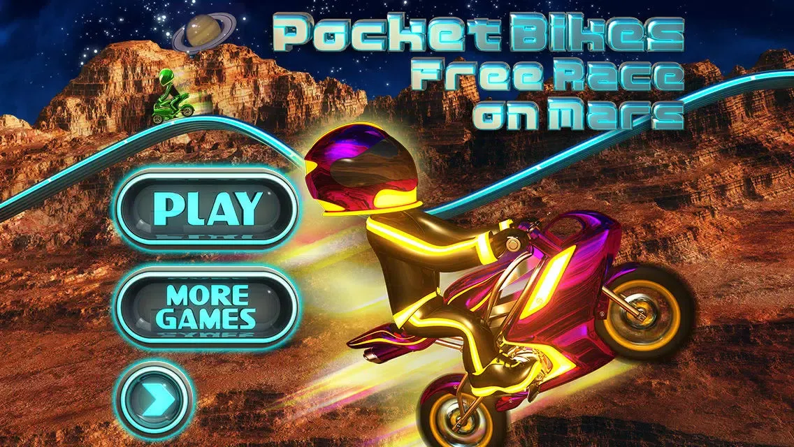 Captures d'écran de Monster Pocket Bikes – Free Race on Mars