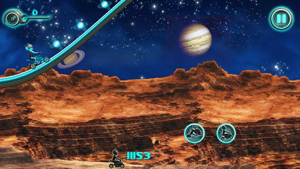 Captures d'écran de Monster Pocket Bikes – Free Race on Mars