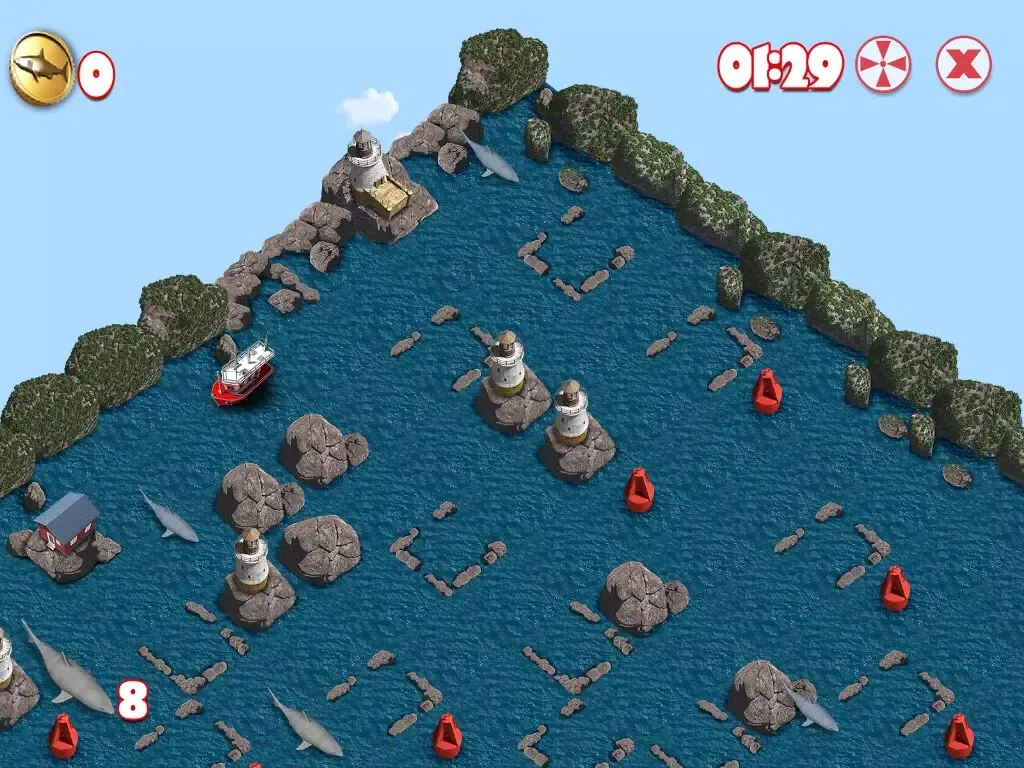 Shark On! Extreme Maze Game for the Monster Fisherman iPad  스크린샷