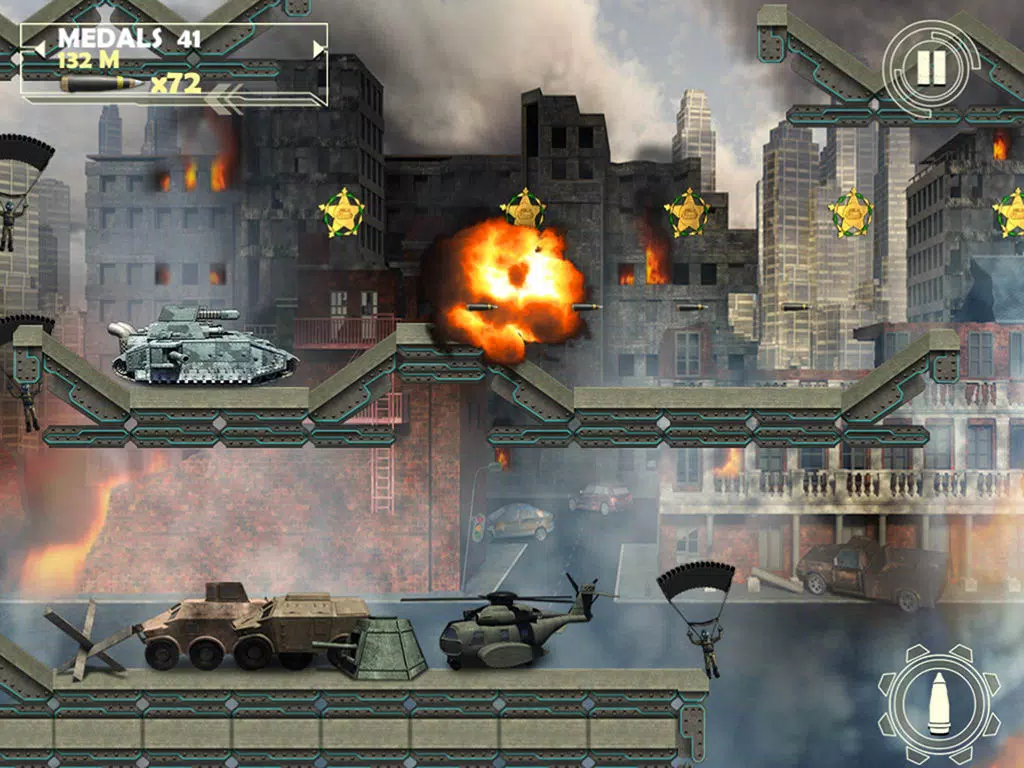 ภาพหน้าจอของ War Tank Jetpack iPad 