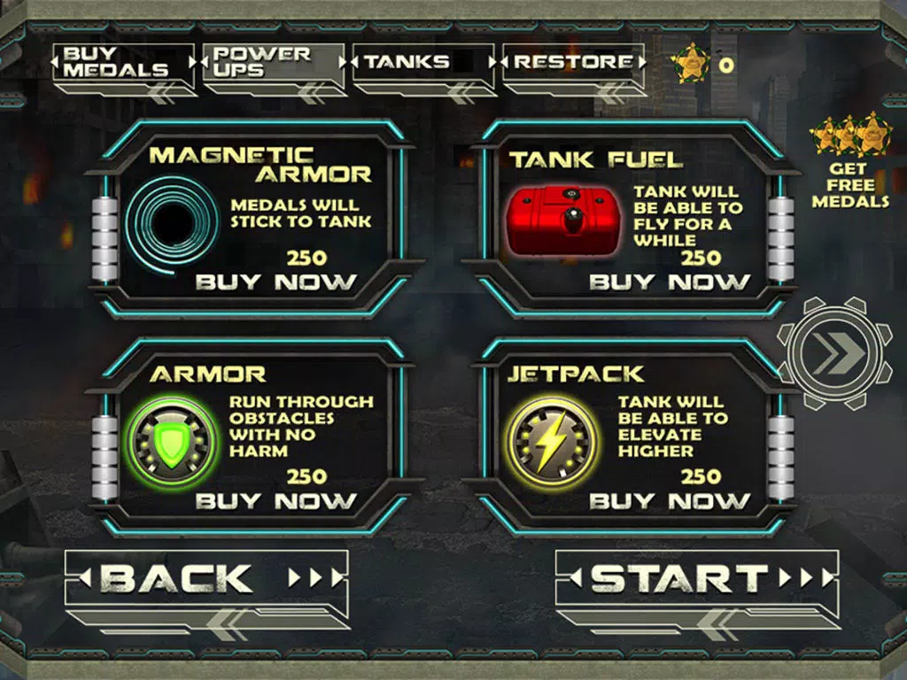 ภาพหน้าจอของ War Tank Jetpack iPad 