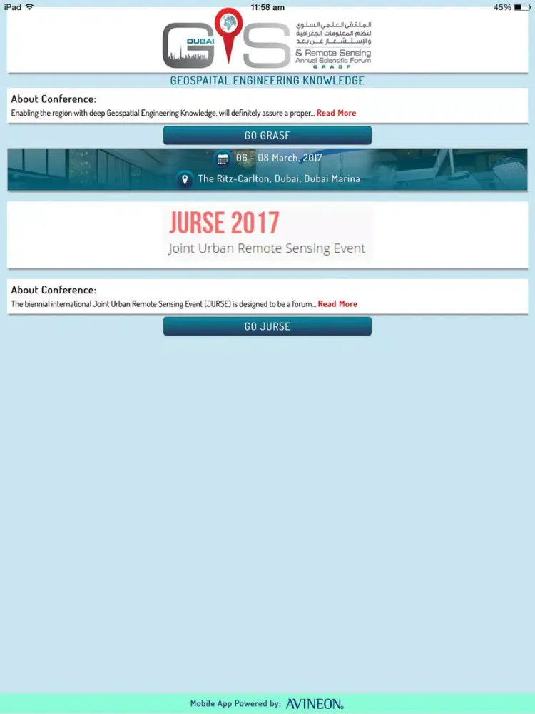Скриншоты Dubai Municipality Conference - JURSE & GRASF iPad 