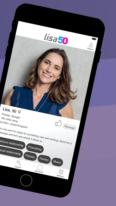 Lisa50 - Over 50 Dating App 스크린샷