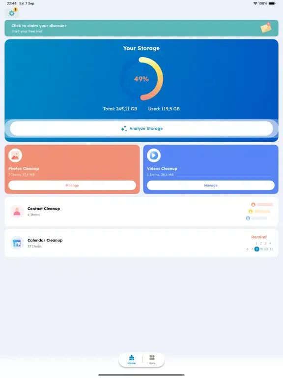 A I Cleaner - Video compressor iPad 應用截圖