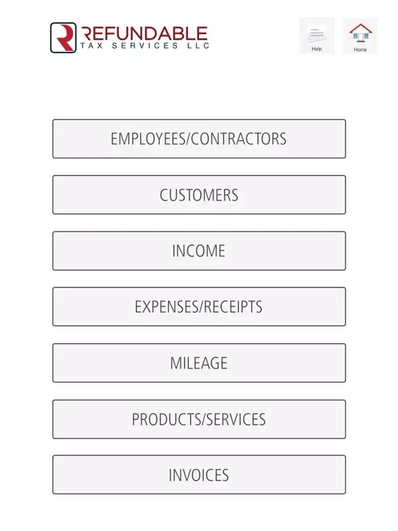 ภาพหน้าจอของ REFUNDABLE TAX SERVICES, LLC iPad 