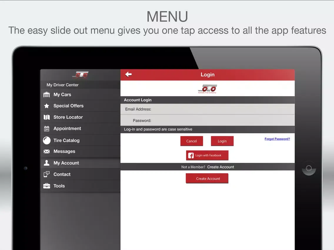 Canada Tire Company iPad  Screenshots