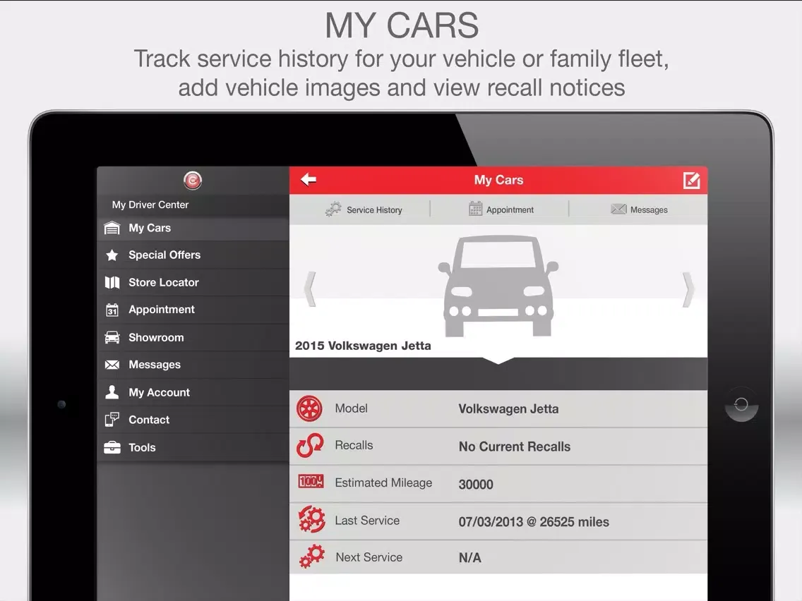 Cardinale Volkswagen iPad  سکرین شاٹس