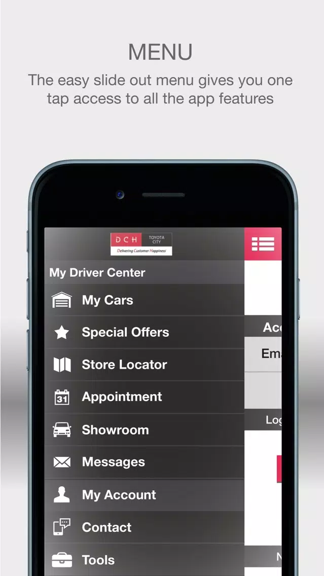 DCH Toyota City سکرین شاٹس